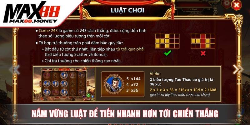 Nổ Hũ Tam Quốc Tranh Hùng Chiến Lược Chinh Phục Game Hấp Dẫn 3 Nắm vững luật để tiến nhanh hơn tới chiến thắng